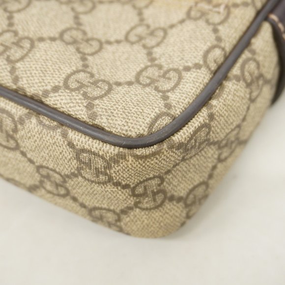 Gucci GG Supreme Shoulder Bag 201447 Brown Women's - Picture 6 of 10